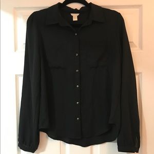 Forever 21 Black Blouse